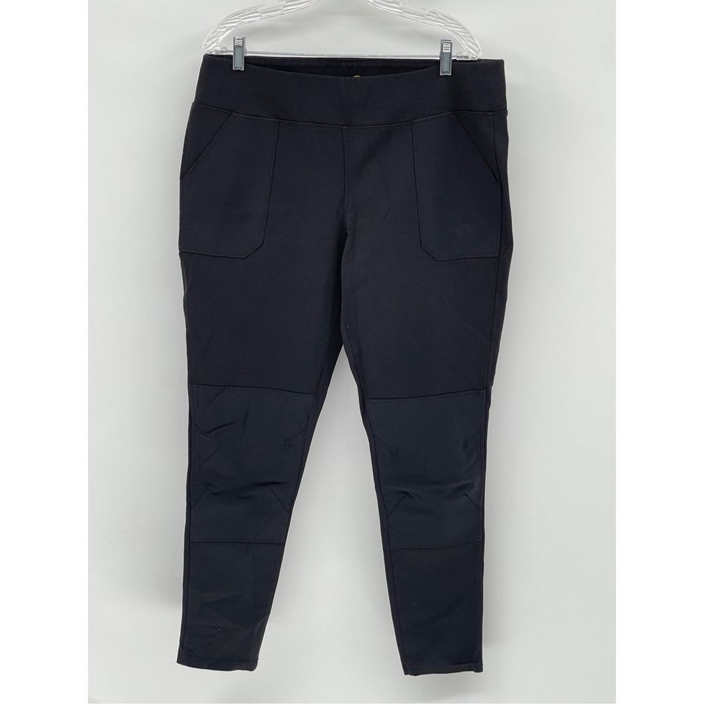 Carhartt Pants Leggings Fitted Women XL Black Work Force Tapered Leg Work